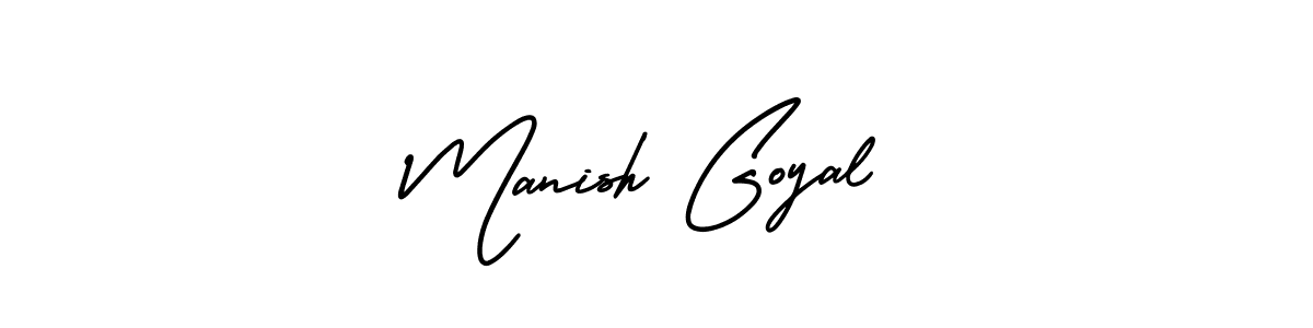 Make a short Manish Goyal signature style. Manage your documents anywhere anytime using AmerikaSignatureDemo-Regular. Create and add eSignatures, submit forms, share and send files easily. Manish Goyal signature style 3 images and pictures png