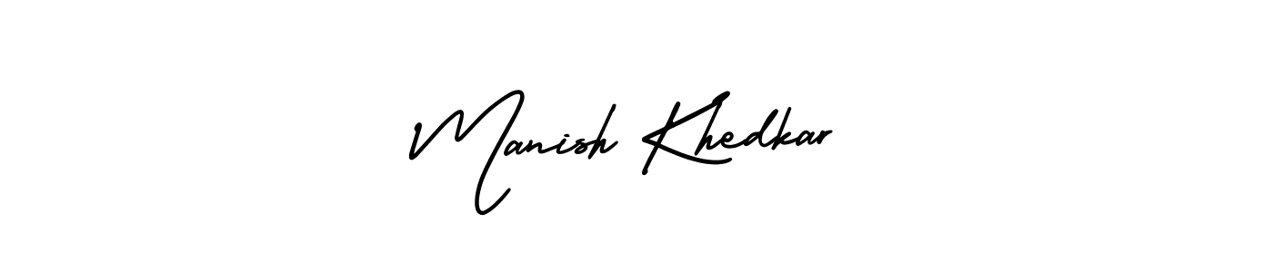 Similarly AmerikaSignatureDemo-Regular is the best handwritten signature design. Signature creator online .You can use it as an online autograph creator for name Manish Khedkar. Manish Khedkar signature style 3 images and pictures png