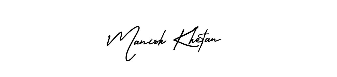 Manish Khetan stylish signature style. Best Handwritten Sign (AmerikaSignatureDemo-Regular) for my name. Handwritten Signature Collection Ideas for my name Manish Khetan. Manish Khetan signature style 3 images and pictures png