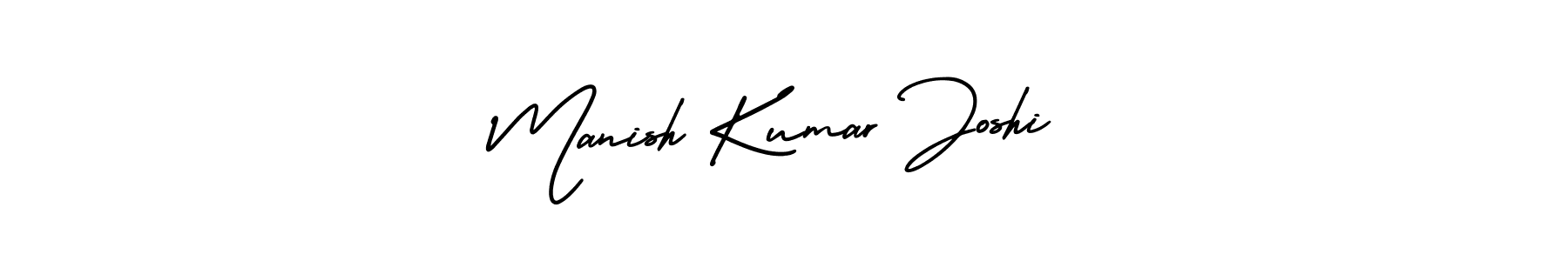 Create a beautiful signature design for name Manish Kumar Joshi. With this signature (AmerikaSignatureDemo-Regular) fonts, you can make a handwritten signature for free. Manish Kumar Joshi signature style 3 images and pictures png