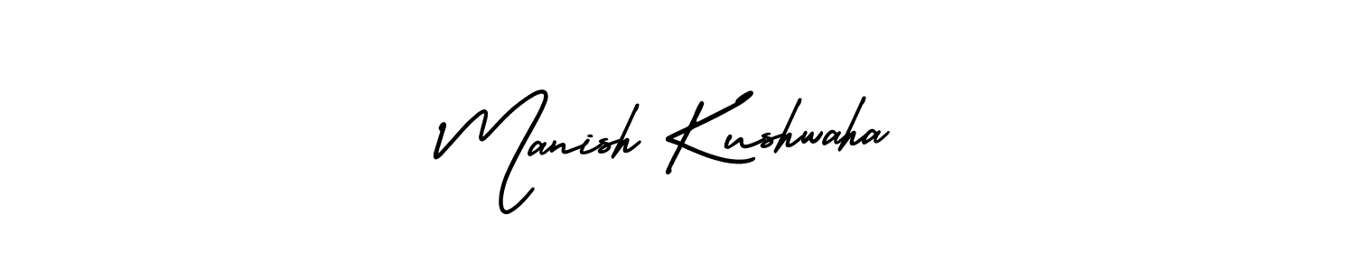 AmerikaSignatureDemo-Regular is a professional signature style that is perfect for those who want to add a touch of class to their signature. It is also a great choice for those who want to make their signature more unique. Get Manish Kushwaha name to fancy signature for free. Manish Kushwaha signature style 3 images and pictures png