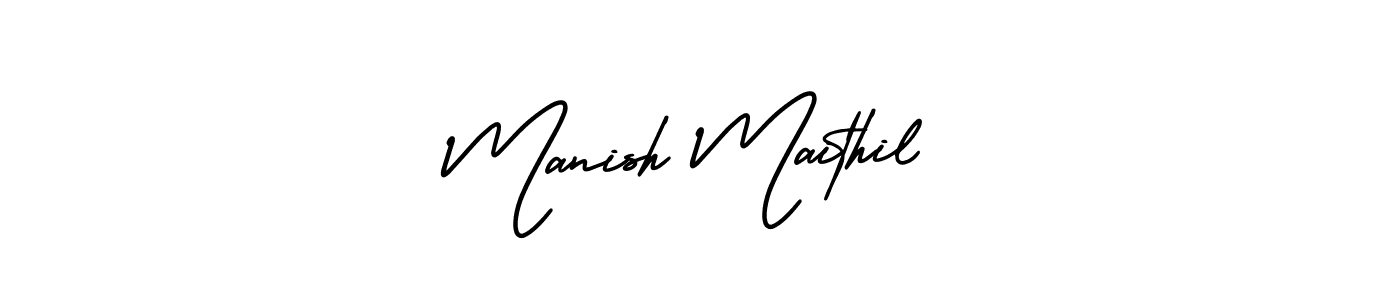 Once you've used our free online signature maker to create your best signature AmerikaSignatureDemo-Regular style, it's time to enjoy all of the benefits that Manish Maithil name signing documents. Manish Maithil signature style 3 images and pictures png