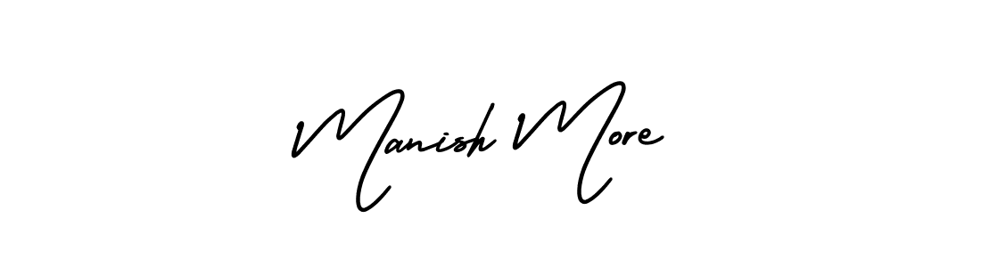 This is the best signature style for the Manish More name. Also you like these signature font (AmerikaSignatureDemo-Regular). Mix name signature. Manish More signature style 3 images and pictures png