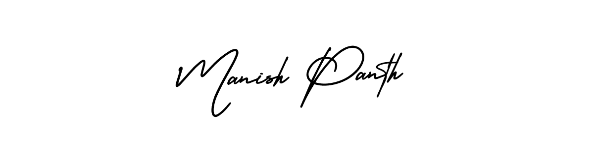 Create a beautiful signature design for name Manish Panth. With this signature (AmerikaSignatureDemo-Regular) fonts, you can make a handwritten signature for free. Manish Panth signature style 3 images and pictures png