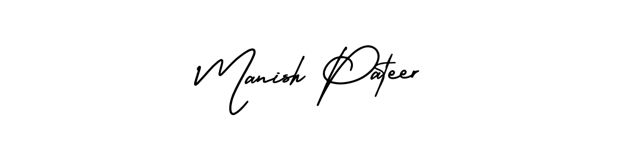 Make a short Manish Pateer signature style. Manage your documents anywhere anytime using AmerikaSignatureDemo-Regular. Create and add eSignatures, submit forms, share and send files easily. Manish Pateer signature style 3 images and pictures png