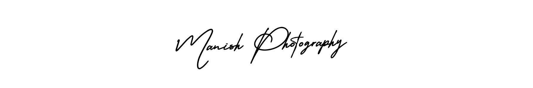 Use a signature maker to create a handwritten signature online. With this signature software, you can design (AmerikaSignatureDemo-Regular) your own signature for name Manish Photography. Manish Photography signature style 3 images and pictures png