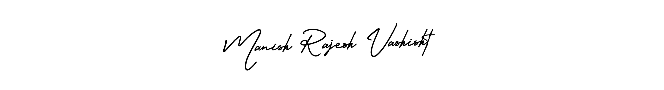 How to make Manish Rajesh Vashisht name signature. Use AmerikaSignatureDemo-Regular style for creating short signs online. This is the latest handwritten sign. Manish Rajesh Vashisht signature style 3 images and pictures png
