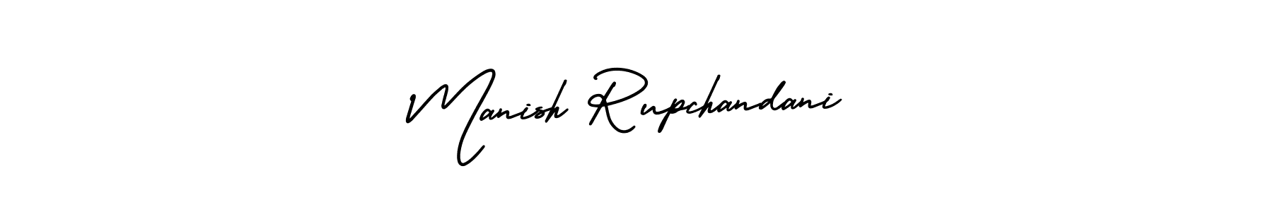 How to make Manish Rupchandani signature? AmerikaSignatureDemo-Regular is a professional autograph style. Create handwritten signature for Manish Rupchandani name. Manish Rupchandani signature style 3 images and pictures png