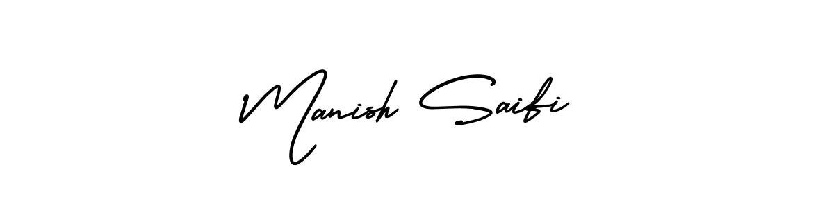 Also we have Manish Saifi name is the best signature style. Create professional handwritten signature collection using AmerikaSignatureDemo-Regular autograph style. Manish Saifi signature style 3 images and pictures png