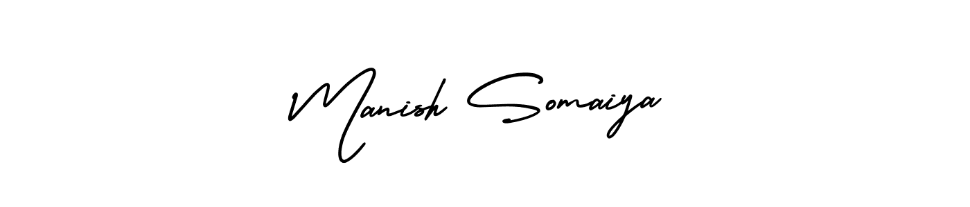 Also You can easily find your signature by using the search form. We will create Manish Somaiya name handwritten signature images for you free of cost using AmerikaSignatureDemo-Regular sign style. Manish Somaiya signature style 3 images and pictures png