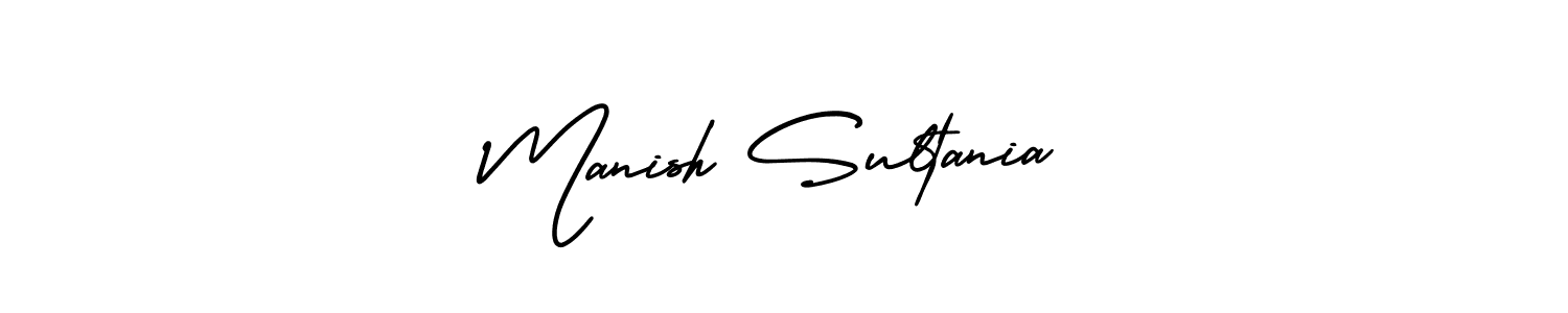 Also You can easily find your signature by using the search form. We will create Manish Sultania name handwritten signature images for you free of cost using AmerikaSignatureDemo-Regular sign style. Manish Sultania signature style 3 images and pictures png