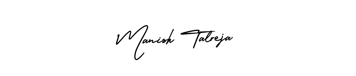 Create a beautiful signature design for name Manish Talreja. With this signature (AmerikaSignatureDemo-Regular) fonts, you can make a handwritten signature for free. Manish Talreja signature style 3 images and pictures png
