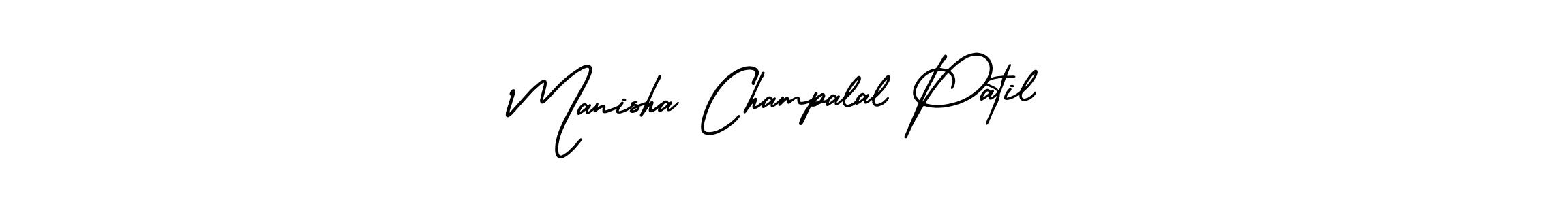 if you are searching for the best signature style for your name Manisha Champalal Patil. so please give up your signature search. here we have designed multiple signature styles  using AmerikaSignatureDemo-Regular. Manisha Champalal Patil signature style 3 images and pictures png