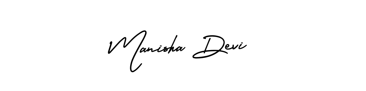 Manisha Devi stylish signature style. Best Handwritten Sign (AmerikaSignatureDemo-Regular) for my name. Handwritten Signature Collection Ideas for my name Manisha Devi. Manisha Devi signature style 3 images and pictures png