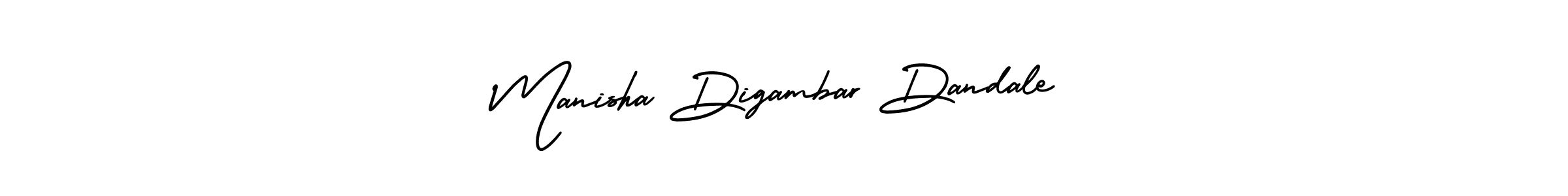 Manisha Digambar Dandale stylish signature style. Best Handwritten Sign (AmerikaSignatureDemo-Regular) for my name. Handwritten Signature Collection Ideas for my name Manisha Digambar Dandale. Manisha Digambar Dandale signature style 3 images and pictures png