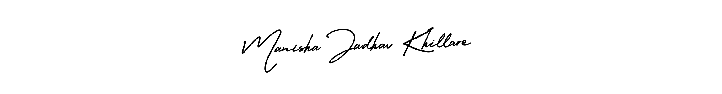 Best and Professional Signature Style for Manisha Jadhav Khillare. AmerikaSignatureDemo-Regular Best Signature Style Collection. Manisha Jadhav Khillare signature style 3 images and pictures png