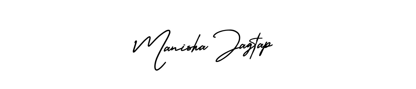 Make a beautiful signature design for name Manisha Jagtap. Use this online signature maker to create a handwritten signature for free. Manisha Jagtap signature style 3 images and pictures png