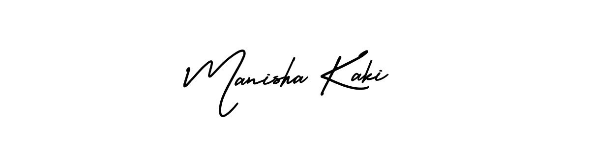 Make a beautiful signature design for name Manisha Kaki. With this signature (AmerikaSignatureDemo-Regular) style, you can create a handwritten signature for free. Manisha Kaki signature style 3 images and pictures png