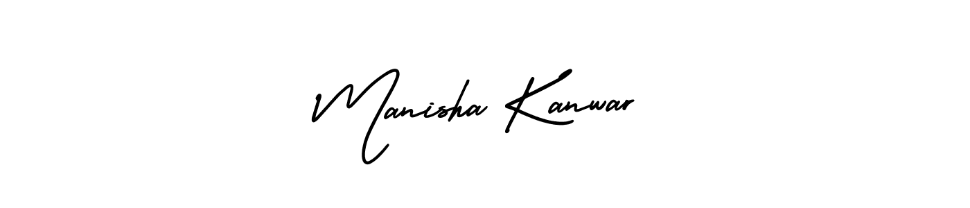 How to make Manisha Kanwar signature? AmerikaSignatureDemo-Regular is a professional autograph style. Create handwritten signature for Manisha Kanwar name. Manisha Kanwar signature style 3 images and pictures png