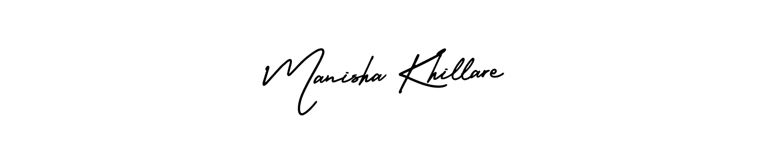 Also we have Manisha Khillare name is the best signature style. Create professional handwritten signature collection using AmerikaSignatureDemo-Regular autograph style. Manisha Khillare signature style 3 images and pictures png