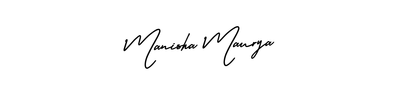 Design your own signature with our free online signature maker. With this signature software, you can create a handwritten (AmerikaSignatureDemo-Regular) signature for name Manisha Maurya. Manisha Maurya signature style 3 images and pictures png