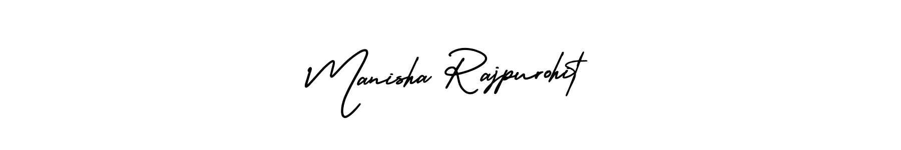 Use a signature maker to create a handwritten signature online. With this signature software, you can design (AmerikaSignatureDemo-Regular) your own signature for name Manisha Rajpurohit. Manisha Rajpurohit signature style 3 images and pictures png