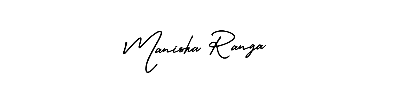 How to make Manisha Ranga signature? AmerikaSignatureDemo-Regular is a professional autograph style. Create handwritten signature for Manisha Ranga name. Manisha Ranga signature style 3 images and pictures png