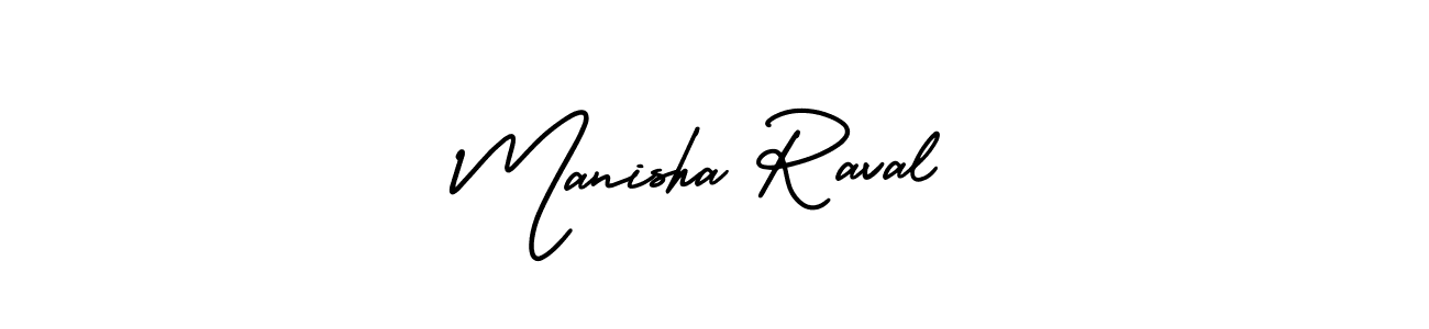 Use a signature maker to create a handwritten signature online. With this signature software, you can design (AmerikaSignatureDemo-Regular) your own signature for name Manisha Raval. Manisha Raval signature style 3 images and pictures png