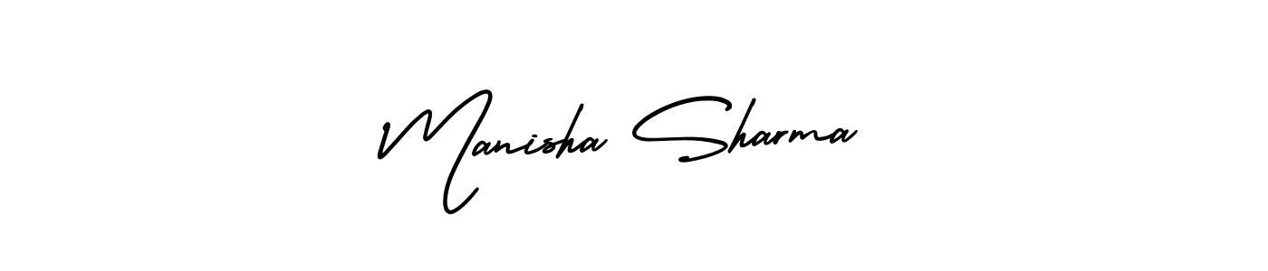 This is the best signature style for the Manisha Sharma name. Also you like these signature font (AmerikaSignatureDemo-Regular). Mix name signature. Manisha Sharma signature style 3 images and pictures png