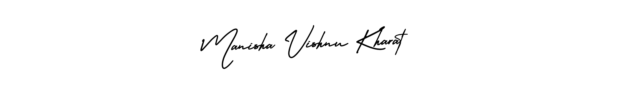 Also we have Manisha Vishnu Kharat name is the best signature style. Create professional handwritten signature collection using AmerikaSignatureDemo-Regular autograph style. Manisha Vishnu Kharat signature style 3 images and pictures png