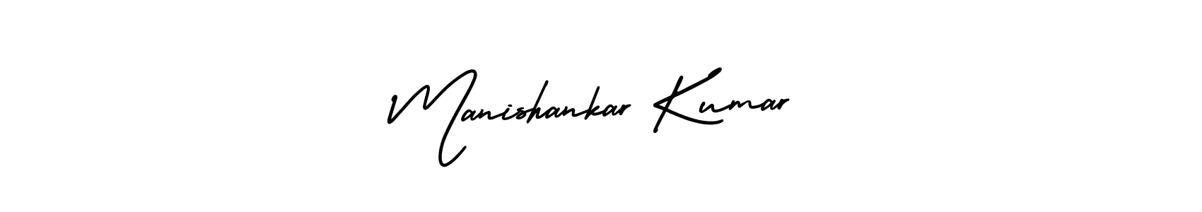 It looks lik you need a new signature style for name Manishankar Kumar. Design unique handwritten (AmerikaSignatureDemo-Regular) signature with our free signature maker in just a few clicks. Manishankar Kumar signature style 3 images and pictures png