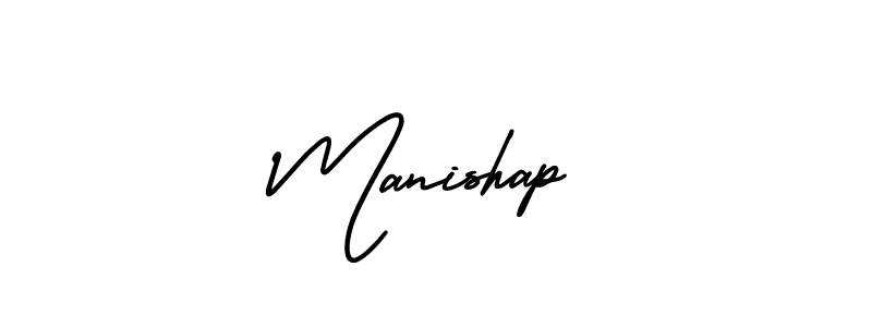 Use a signature maker to create a handwritten signature online. With this signature software, you can design (AmerikaSignatureDemo-Regular) your own signature for name Manishap. Manishap signature style 3 images and pictures png