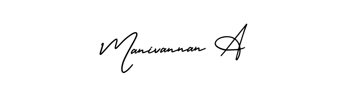 This is the best signature style for the Manivannan A name. Also you like these signature font (AmerikaSignatureDemo-Regular). Mix name signature. Manivannan A signature style 3 images and pictures png