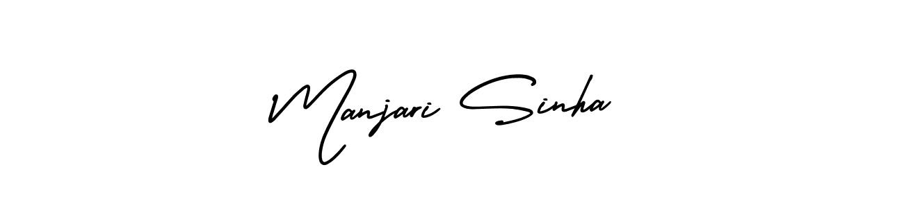 Best and Professional Signature Style for Manjari Sinha. AmerikaSignatureDemo-Regular Best Signature Style Collection. Manjari Sinha signature style 3 images and pictures png