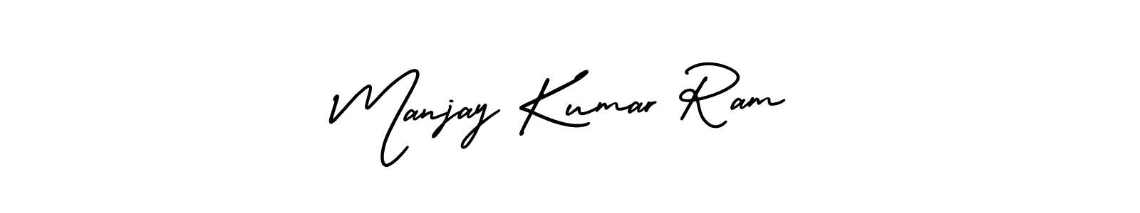 Also we have Manjay Kumar Ram name is the best signature style. Create professional handwritten signature collection using AmerikaSignatureDemo-Regular autograph style. Manjay Kumar Ram signature style 3 images and pictures png