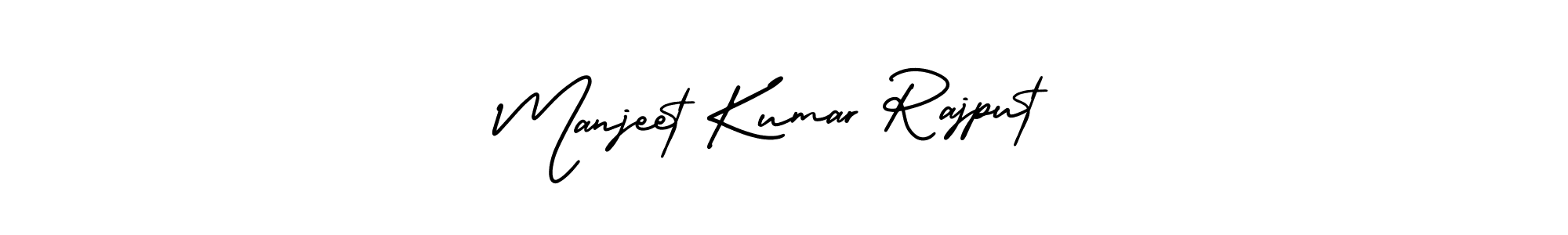 Create a beautiful signature design for name Manjeet Kumar Rajput. With this signature (AmerikaSignatureDemo-Regular) fonts, you can make a handwritten signature for free. Manjeet Kumar Rajput signature style 3 images and pictures png