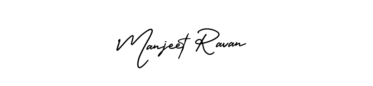 Use a signature maker to create a handwritten signature online. With this signature software, you can design (AmerikaSignatureDemo-Regular) your own signature for name Manjeet Ravan. Manjeet Ravan signature style 3 images and pictures png