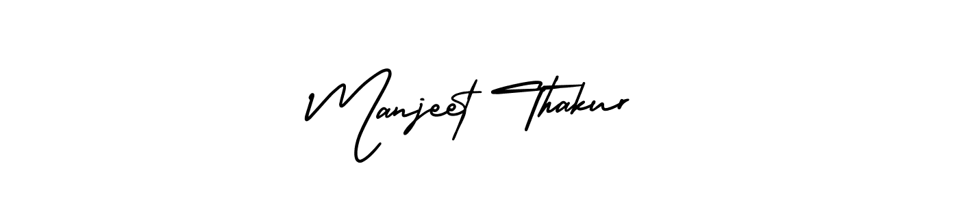 How to make Manjeet Thakur signature? AmerikaSignatureDemo-Regular is a professional autograph style. Create handwritten signature for Manjeet Thakur name. Manjeet Thakur signature style 3 images and pictures png