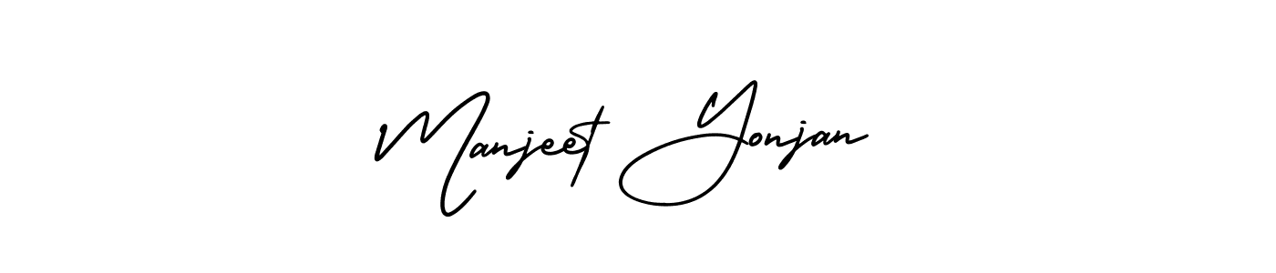 Here are the top 10 professional signature styles for the name Manjeet Yonjan. These are the best autograph styles you can use for your name. Manjeet Yonjan signature style 3 images and pictures png