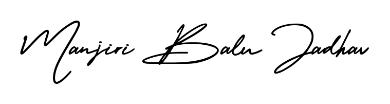 How to Draw Manjiri Balu Jadhav signature style? AmerikaSignatureDemo-Regular is a latest design signature styles for name Manjiri Balu Jadhav. Manjiri Balu Jadhav signature style 3 images and pictures png