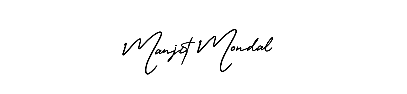 Manjit Mondal stylish signature style. Best Handwritten Sign (AmerikaSignatureDemo-Regular) for my name. Handwritten Signature Collection Ideas for my name Manjit Mondal. Manjit Mondal signature style 3 images and pictures png
