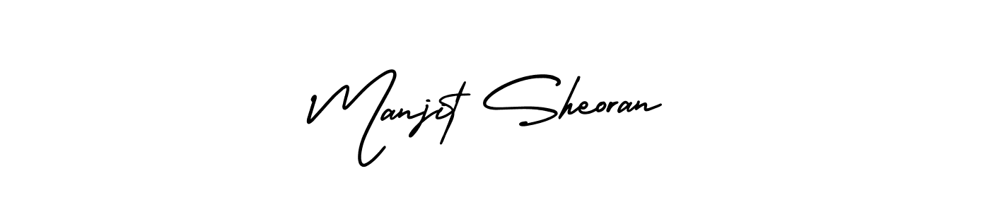 Design your own signature with our free online signature maker. With this signature software, you can create a handwritten (AmerikaSignatureDemo-Regular) signature for name Manjit Sheoran. Manjit Sheoran signature style 3 images and pictures png