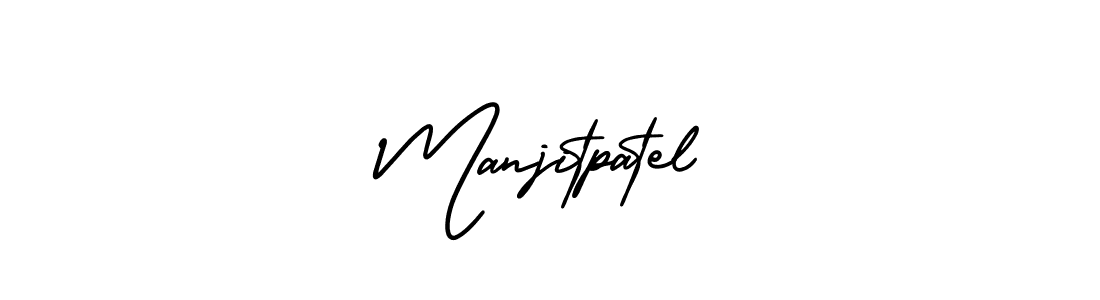 Make a beautiful signature design for name Manjitpatel. With this signature (AmerikaSignatureDemo-Regular) style, you can create a handwritten signature for free. Manjitpatel signature style 3 images and pictures png