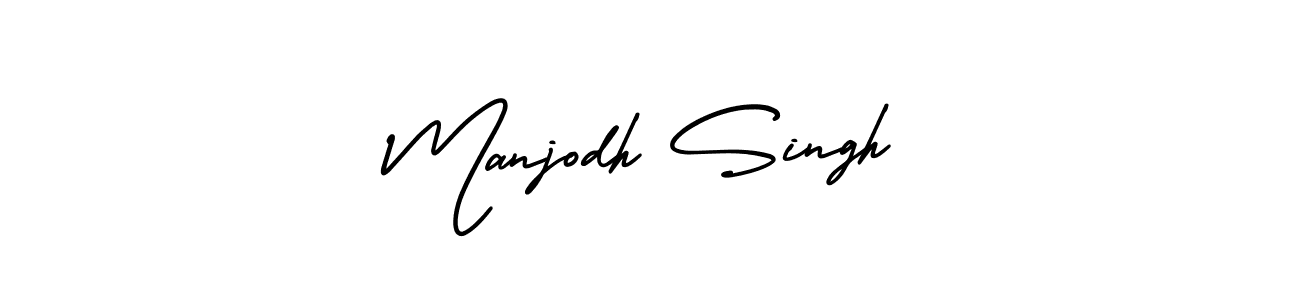 How to make Manjodh Singh signature? AmerikaSignatureDemo-Regular is a professional autograph style. Create handwritten signature for Manjodh Singh name. Manjodh Singh signature style 3 images and pictures png