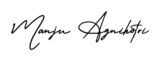 Use a signature maker to create a handwritten signature online. With this signature software, you can design (AmerikaSignatureDemo-Regular) your own signature for name Manju Agnihotri. Manju Agnihotri signature style 3 images and pictures png