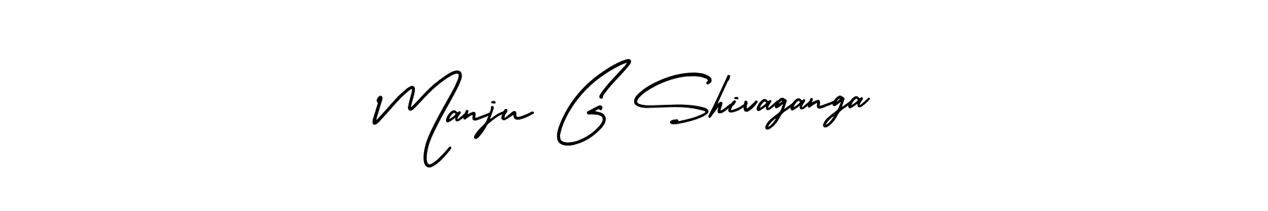 How to make Manju G Shivaganga signature? AmerikaSignatureDemo-Regular is a professional autograph style. Create handwritten signature for Manju G Shivaganga name. Manju G Shivaganga signature style 3 images and pictures png