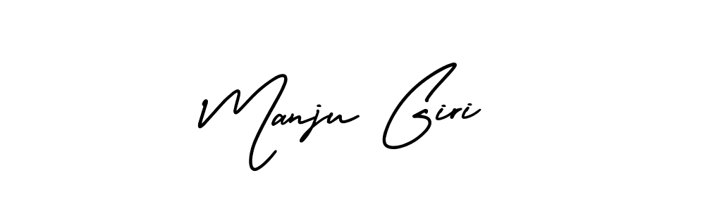 Create a beautiful signature design for name Manju Giri. With this signature (AmerikaSignatureDemo-Regular) fonts, you can make a handwritten signature for free. Manju Giri signature style 3 images and pictures png
