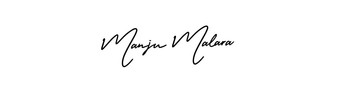 Similarly AmerikaSignatureDemo-Regular is the best handwritten signature design. Signature creator online .You can use it as an online autograph creator for name Manju Malara. Manju Malara signature style 3 images and pictures png