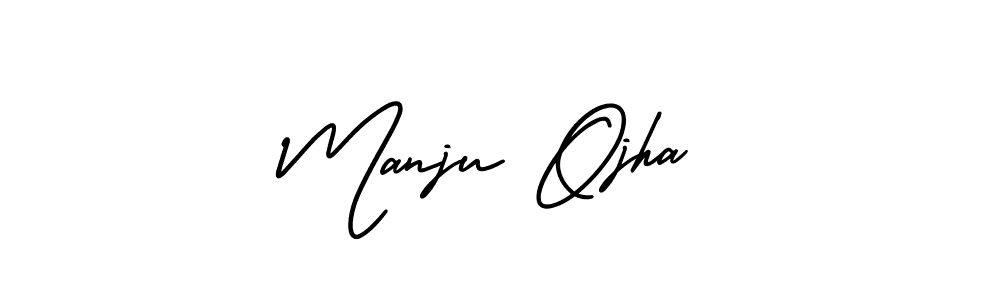 AmerikaSignatureDemo-Regular is a professional signature style that is perfect for those who want to add a touch of class to their signature. It is also a great choice for those who want to make their signature more unique. Get Manju Ojha name to fancy signature for free. Manju Ojha signature style 3 images and pictures png