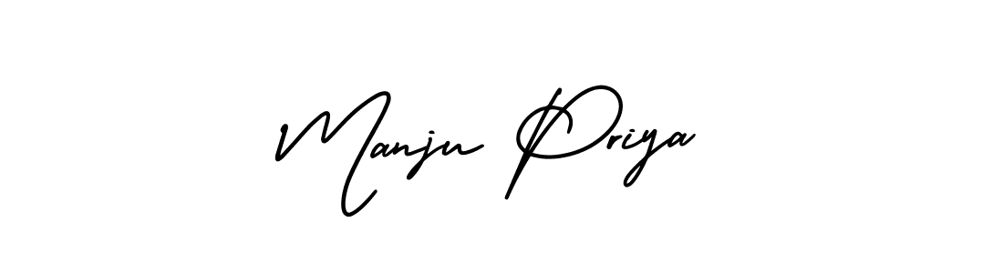 Check out images of Autograph of Manju Priya name. Actor Manju Priya Signature Style. AmerikaSignatureDemo-Regular is a professional sign style online. Manju Priya signature style 3 images and pictures png